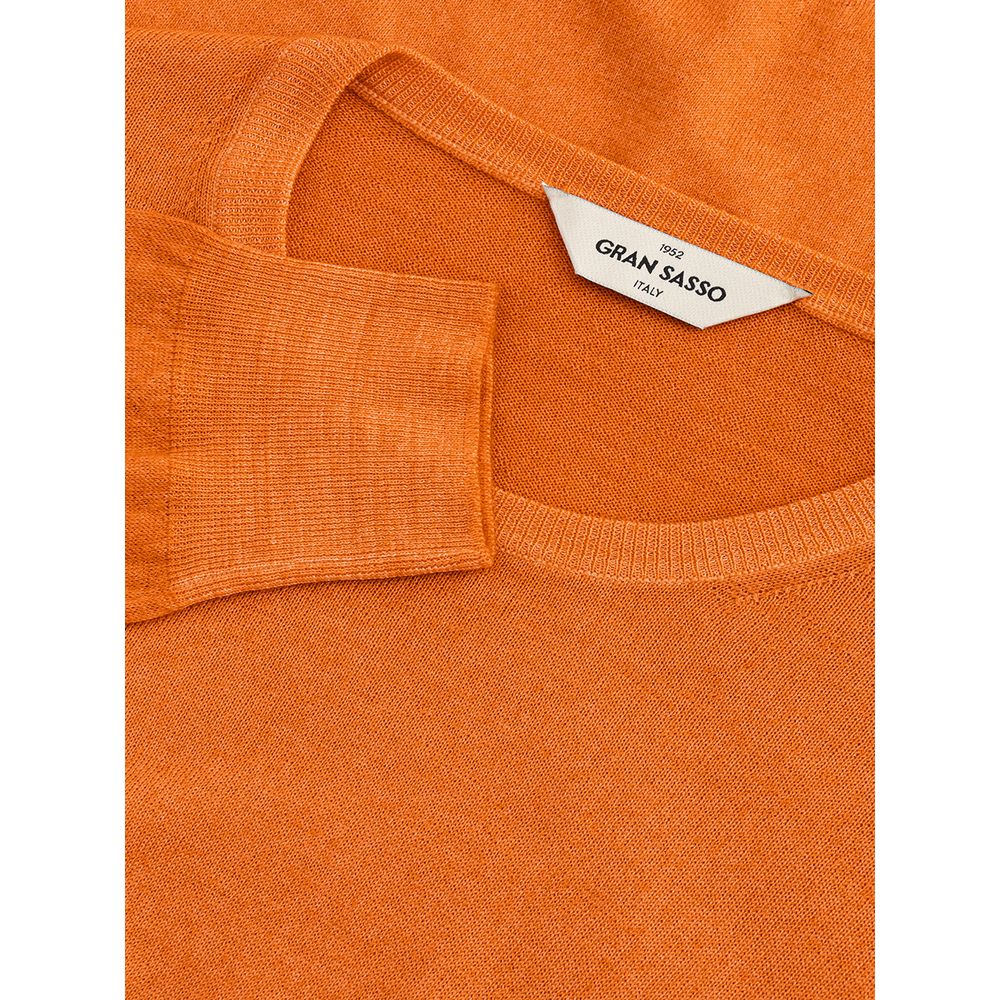 Gran Sasso Orangefarbener Wollpullover