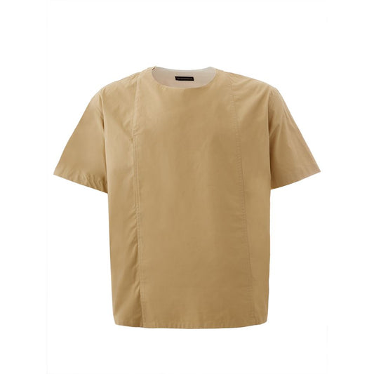 Emporio Armani Elegant Brown Cotton Shirt for Men