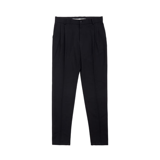 Dolce &amp; Gabbana Elegant Black Polyester Pants for Men