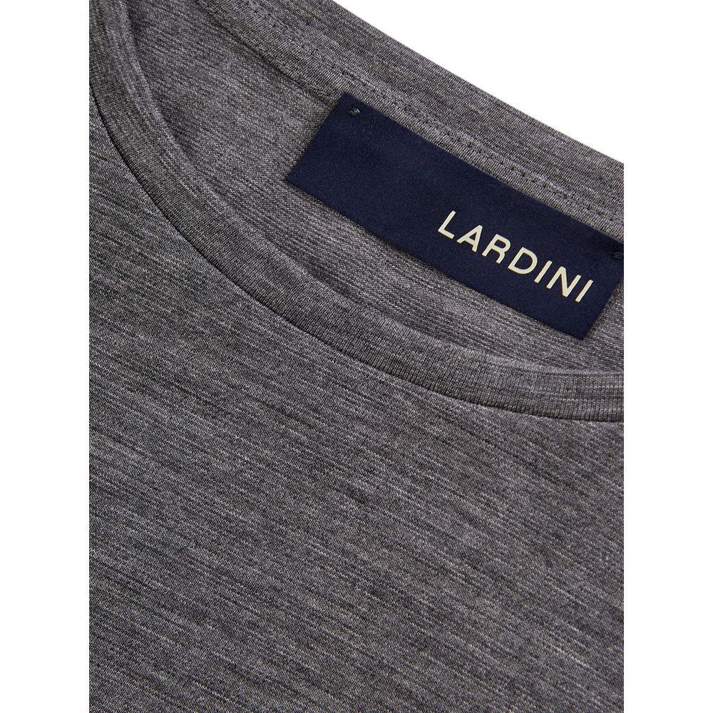 Lardini Elegant grey designer wool T-shirt