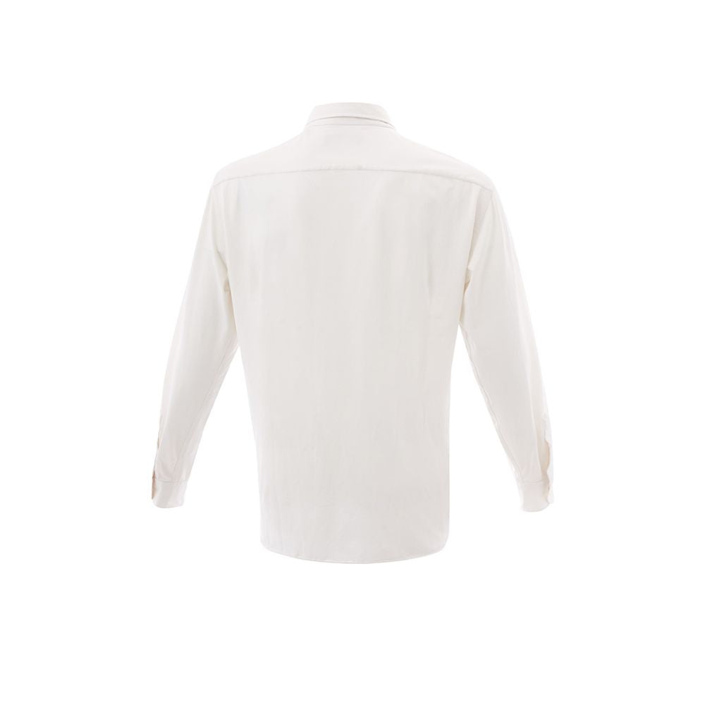 Lardini Elegant men's shirt in white cotton