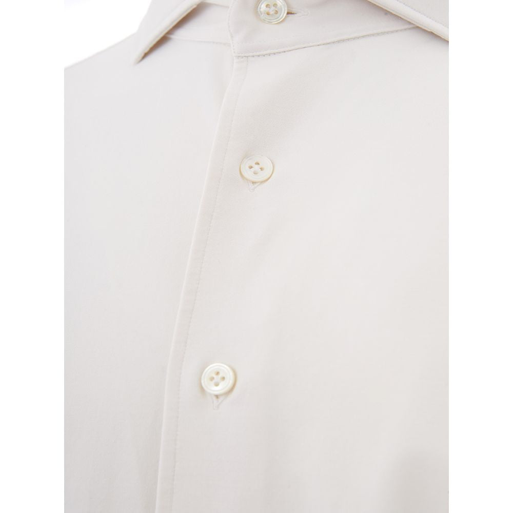 Lardini Elegant men's shirt in white cotton