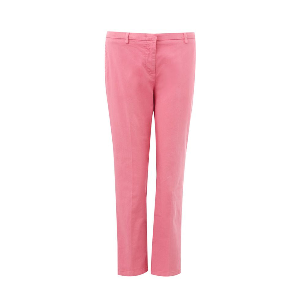 Lardini Elegant cotton trousers in pink for sophisticated style