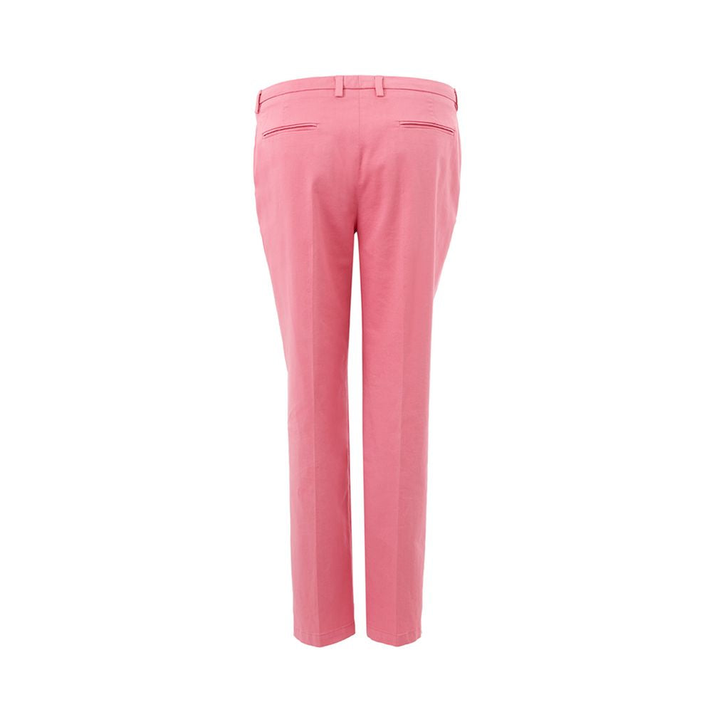 Lardini Elegant cotton trousers in pink for sophisticated style