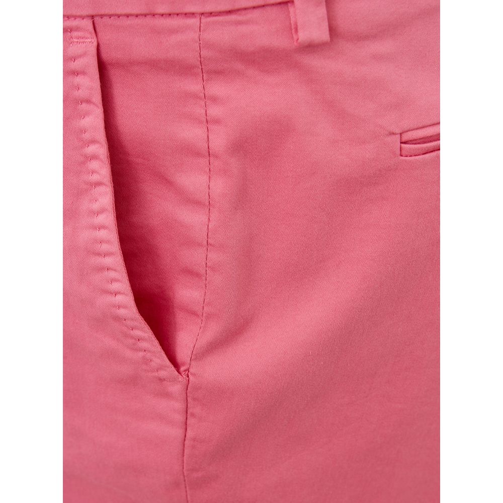 Lardini Elegant cotton trousers in pink for sophisticated style