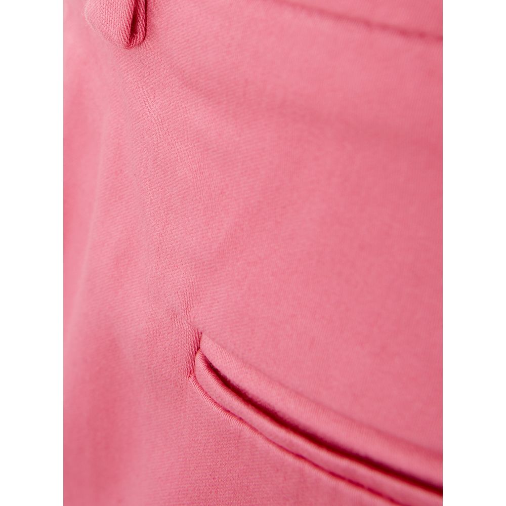 Lardini Elegant cotton trousers in pink for sophisticated style