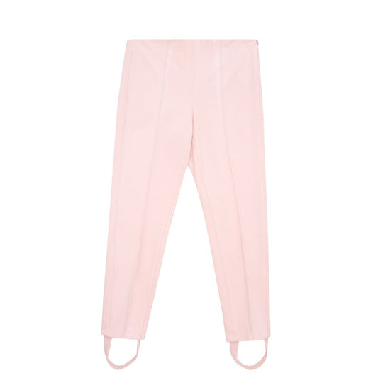 Lardini Elegant pink viscose trousers for chic style