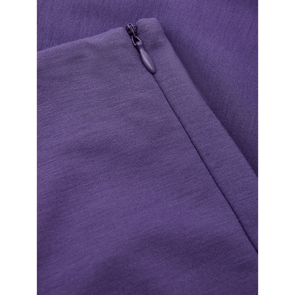 Lardini Elegant purple viscose trousers