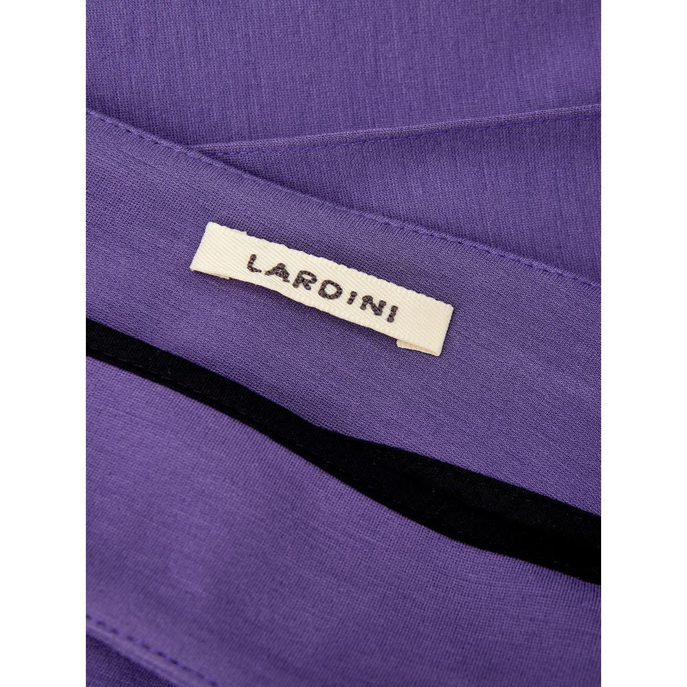 Lardini Elegant purple viscose trousers