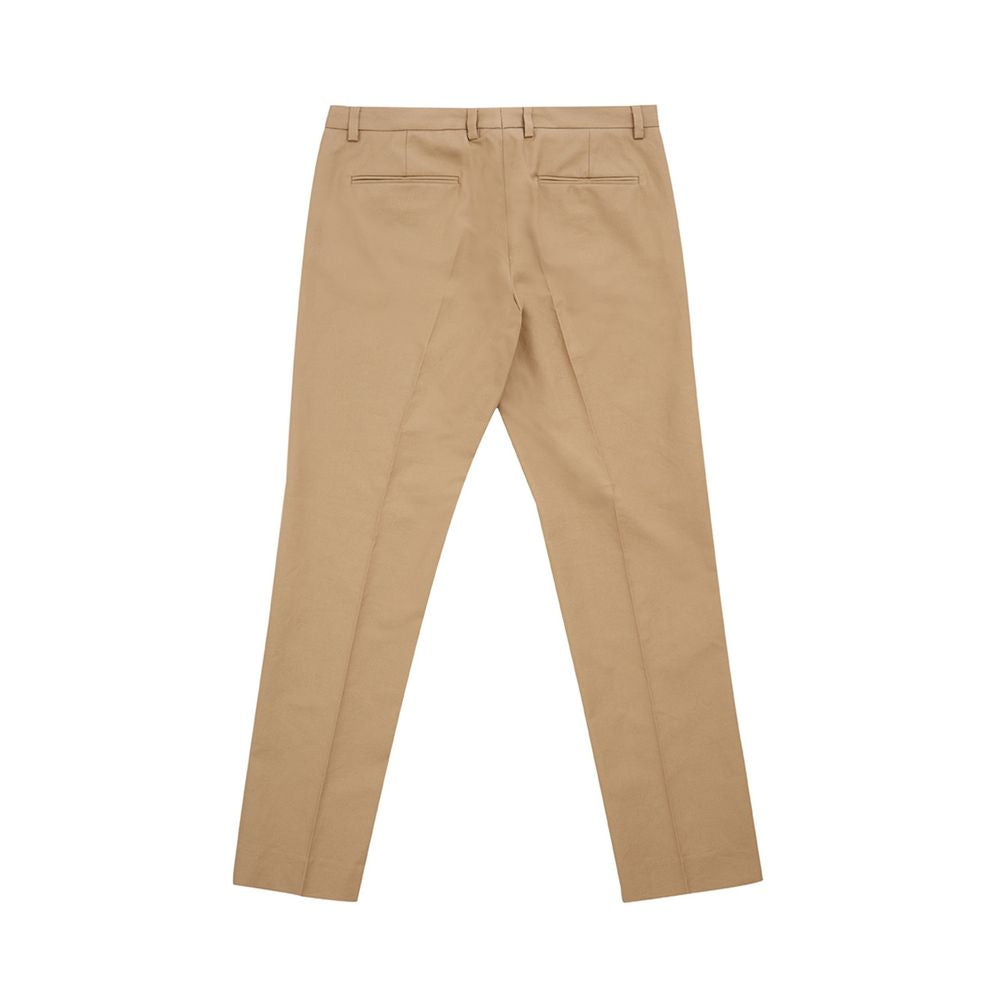 Lardini Elegant brown cotton trousers for women