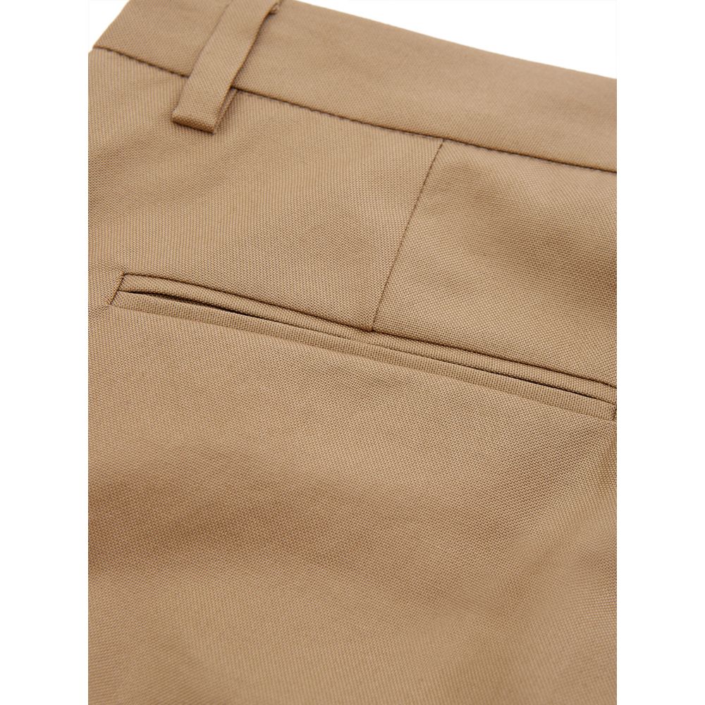 Lardini Elegant brown cotton trousers for women