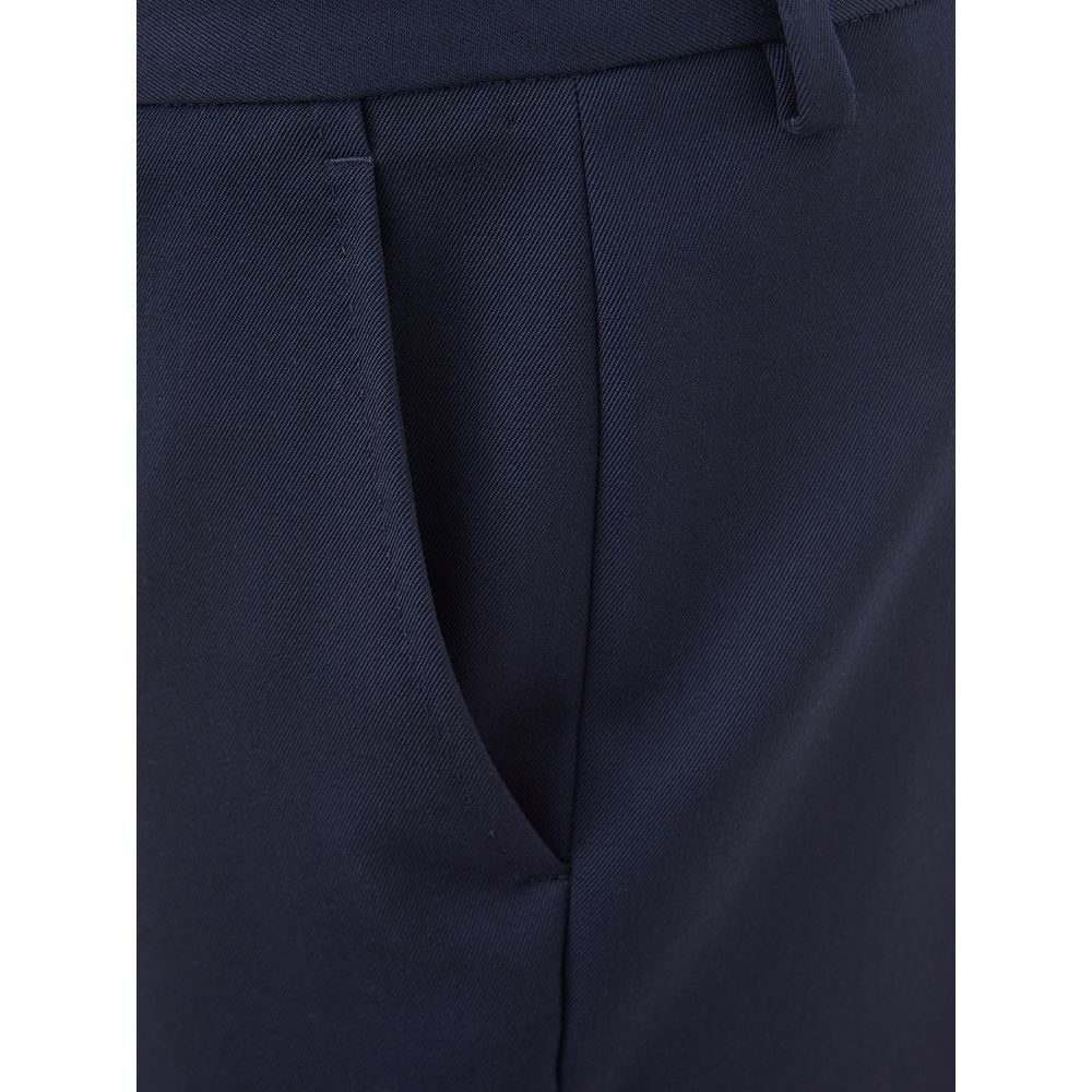 Lardini Elegant blue wool trousers for women