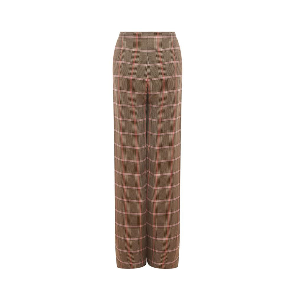 Lardini Elegant brown viscose trousers for women