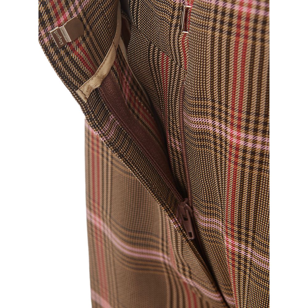 Lardini Elegant brown viscose trousers for women