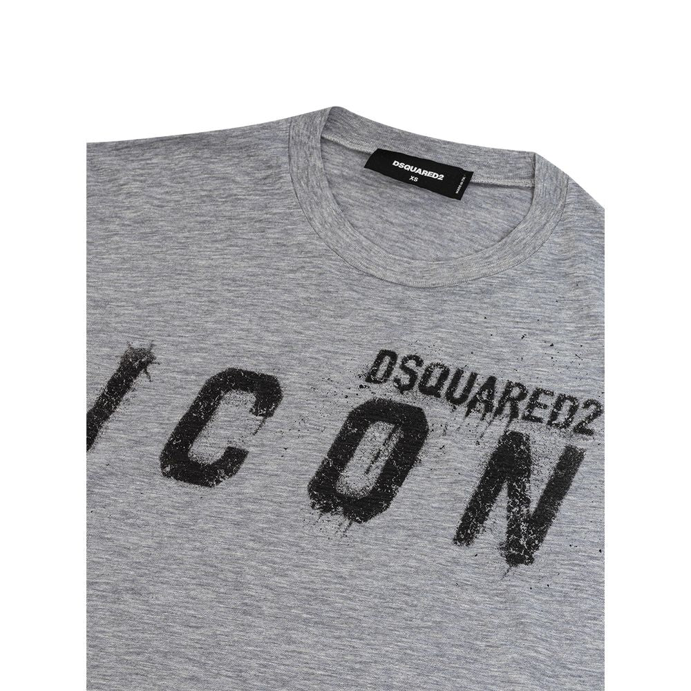 Dsquared² Elegant grey cotton t-shirt for stylish men