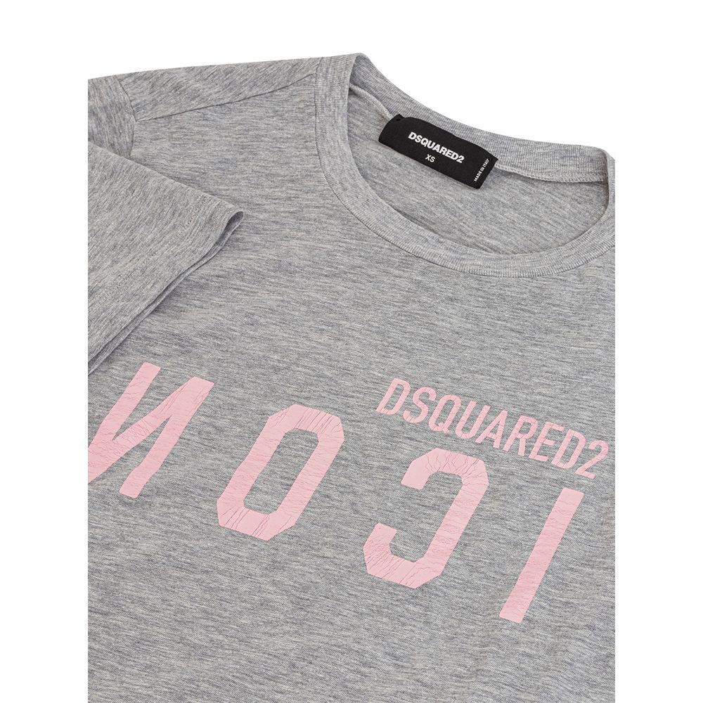 Dsquared² Elegant grey cotton top for women