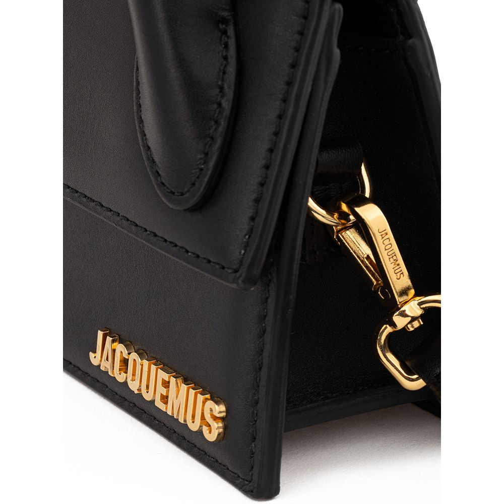 Jacquemus Elegante schwarze Lederhandtasche