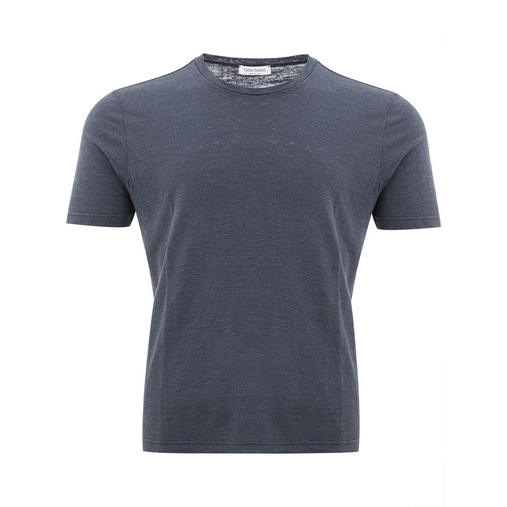 Gran Sasso Elegant T-shirt in grey cotton