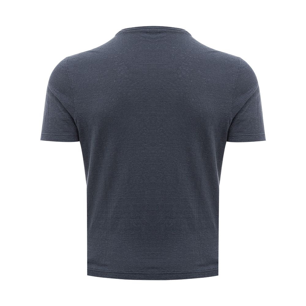 Gran Sasso Elegant T-shirt in grey cotton