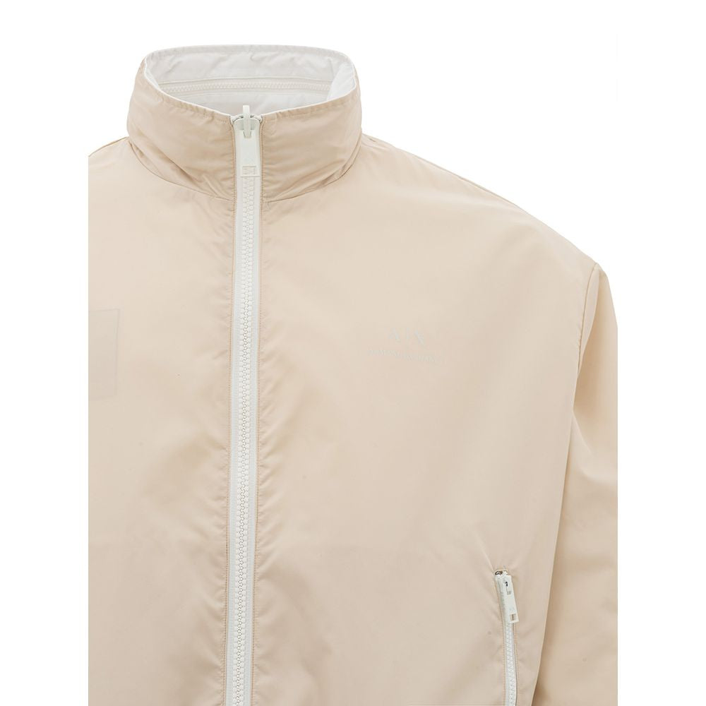 Armani Exchange beige polyamide jacket for the modern man