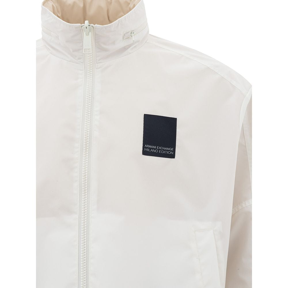 Armani Exchange beige polyamide jacket for the modern man