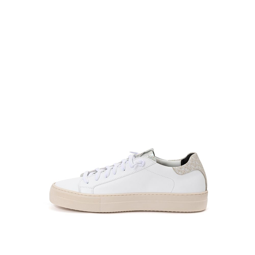 P448 White Leather Sneakers Elegant Casual Shoes