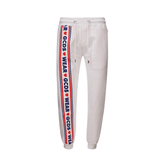 GCDS Spice up your wardrobe with chic white cotton trousers