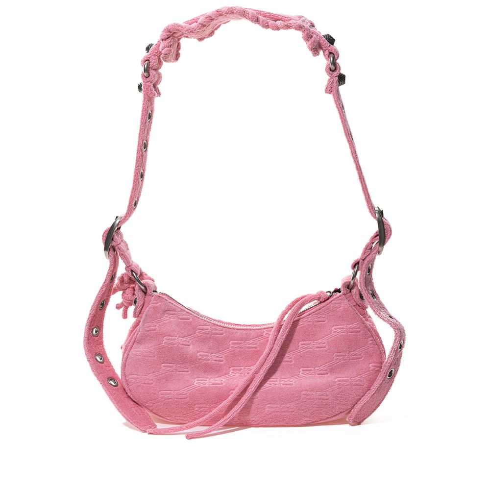 Balenciaga Elegant cotton candy bag in pink for sophisticated style