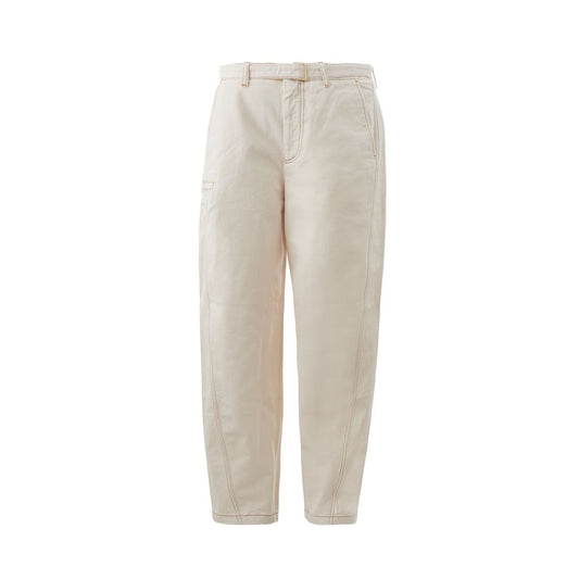 Emporio Armani beige cotton chic pants