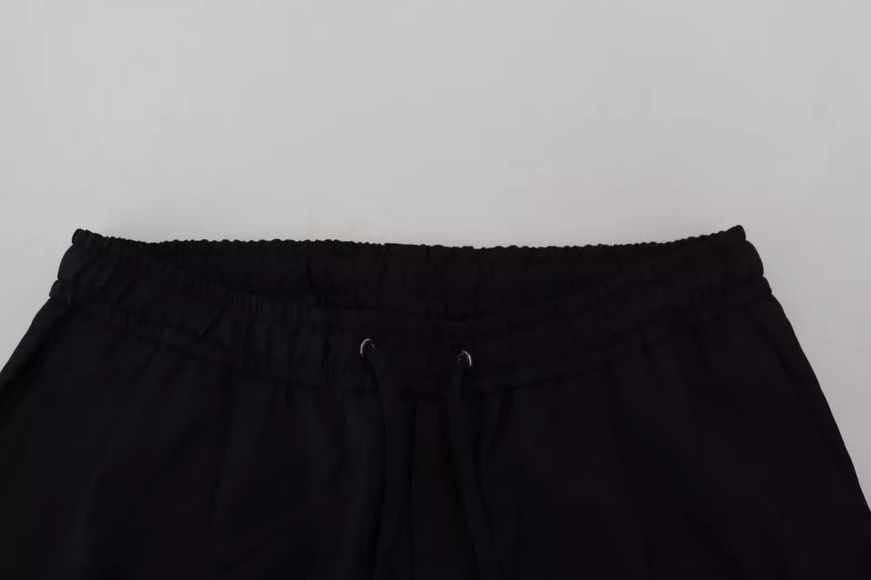 Dolce &amp; Gabbana Black Wool Jogger Pants