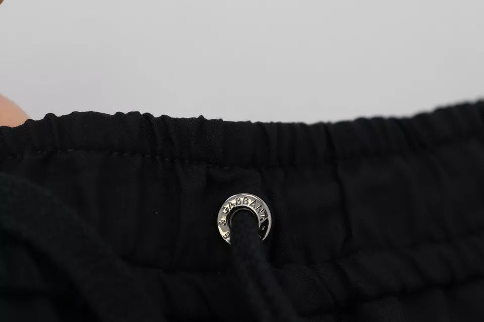 Dolce &amp; Gabbana Black Wool Jogger Pants