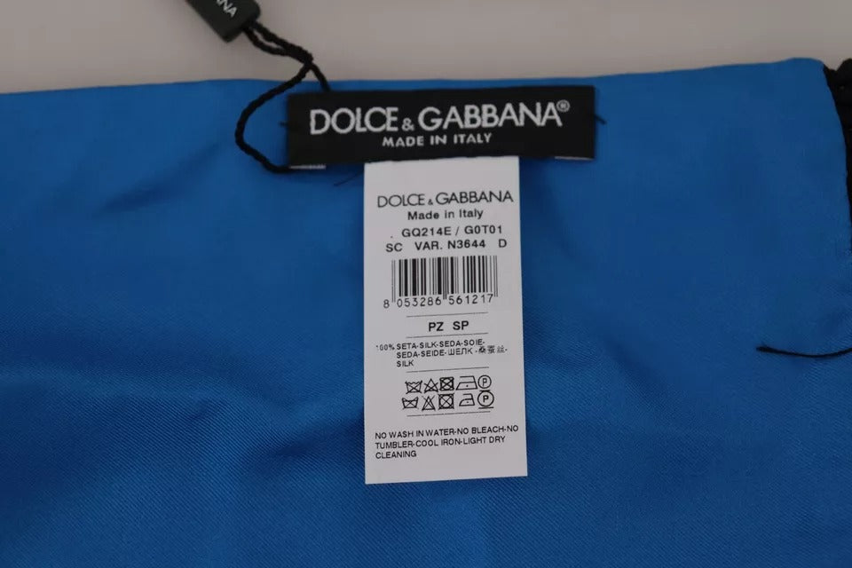 Dolce & Gabbana Königsblauer Schal Halstuch Wickelschal Seidenschal