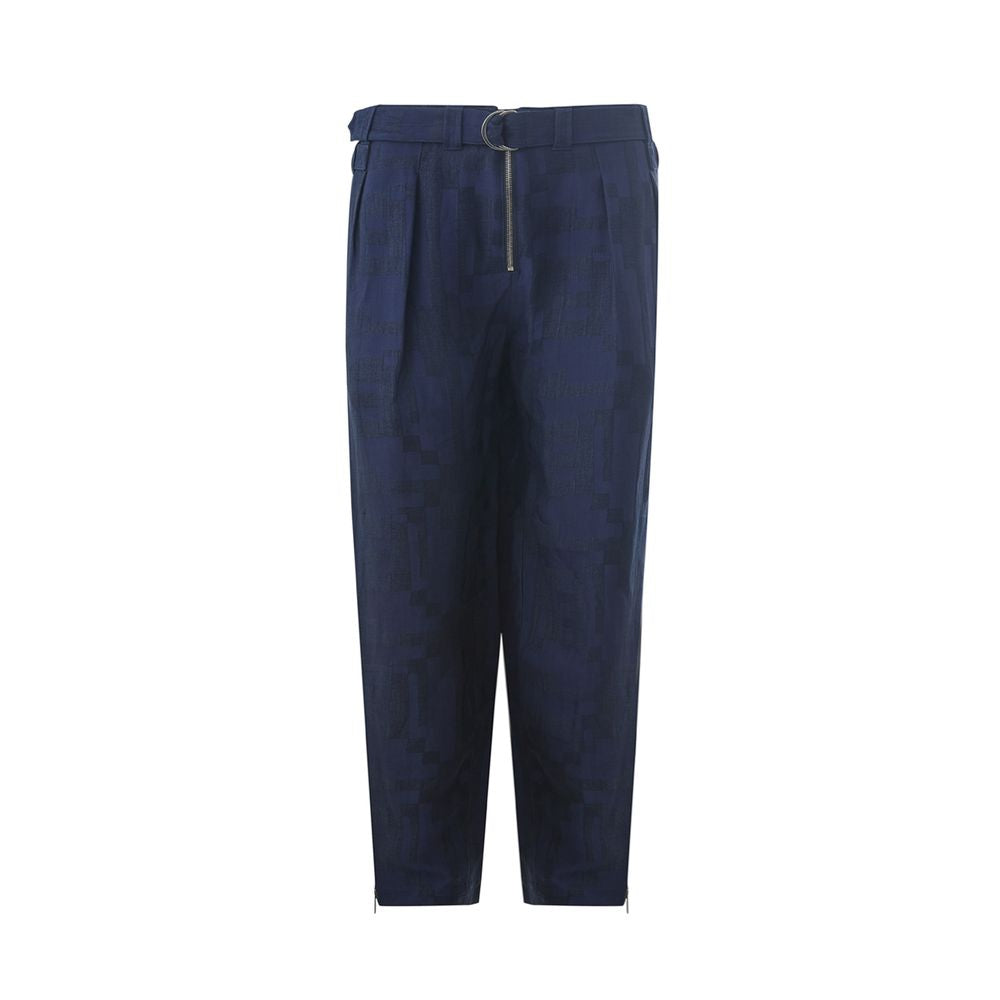 Emporio Armani Blue Linen Jeans &amp; Pants