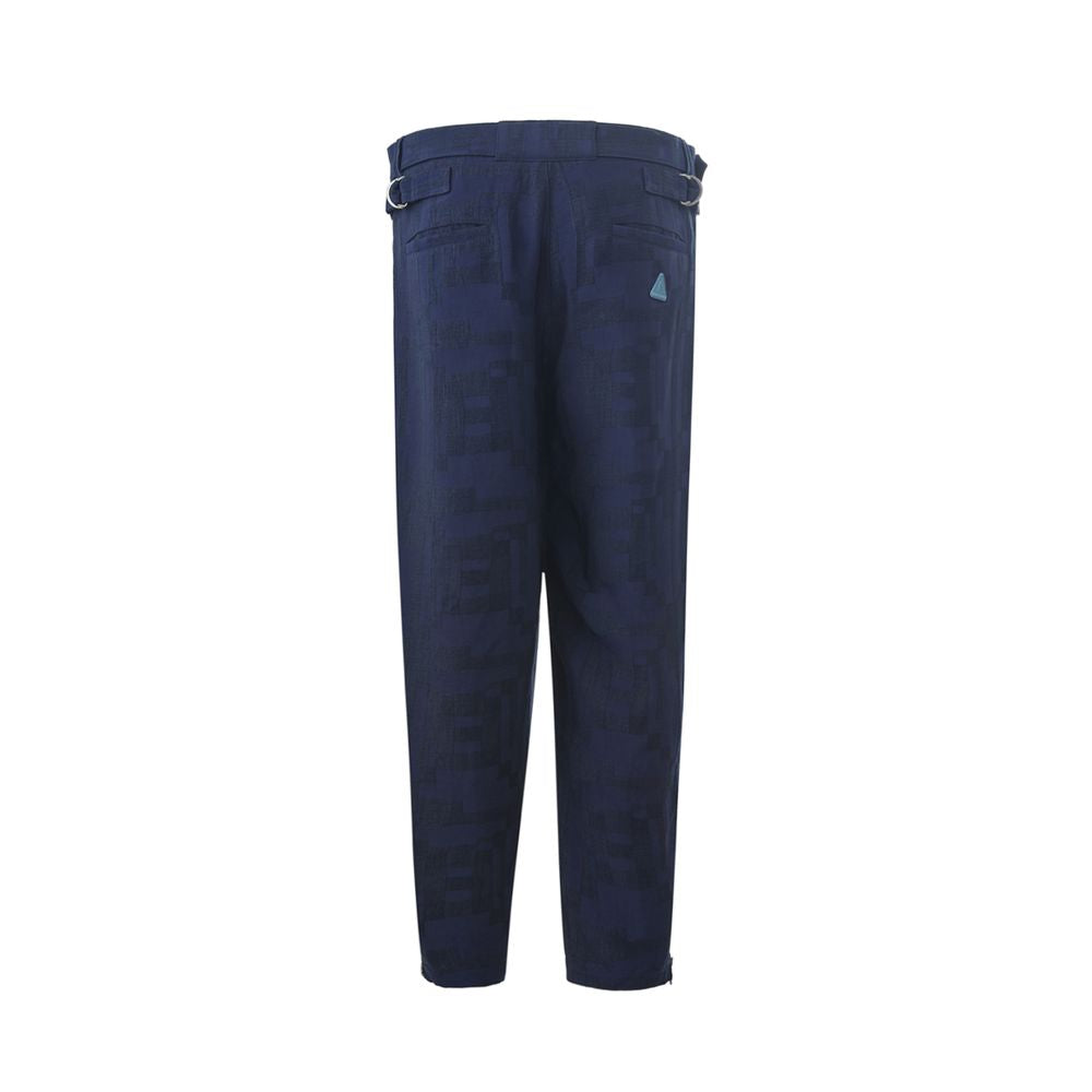 Emporio Armani Blue Linen Jeans &amp; Pants