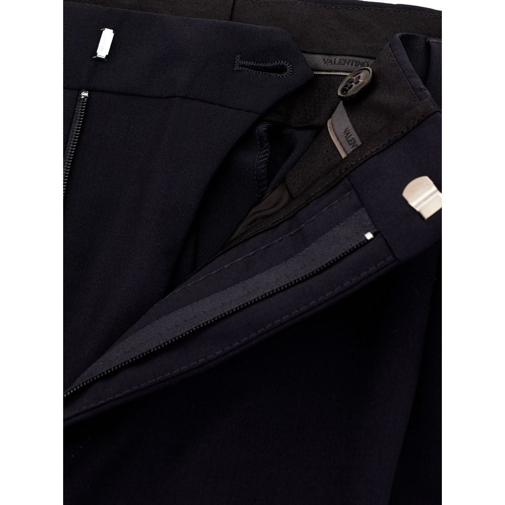 Valentino Black Wool Jeans &amp; Trousers