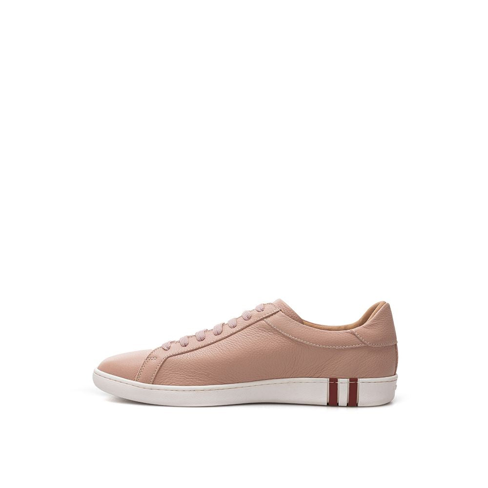 Bally Pink Leather Sneakers