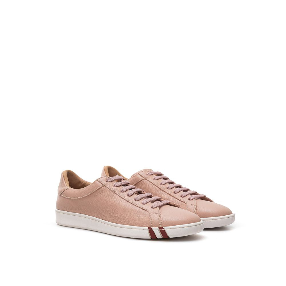 Bally Pink Leather Sneakers