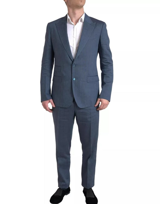 Dolce &amp; Gabbana Blue 2-piece single-breasted NAPOLI suit