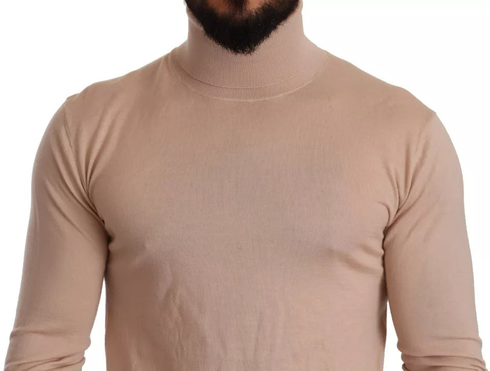 Dolce &amp; Gabbana beige cashmere turtleneck sweater