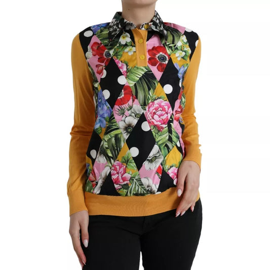 Dolce &amp; Gabbana monivärinen Patchwork Cashmere Henley villapaita