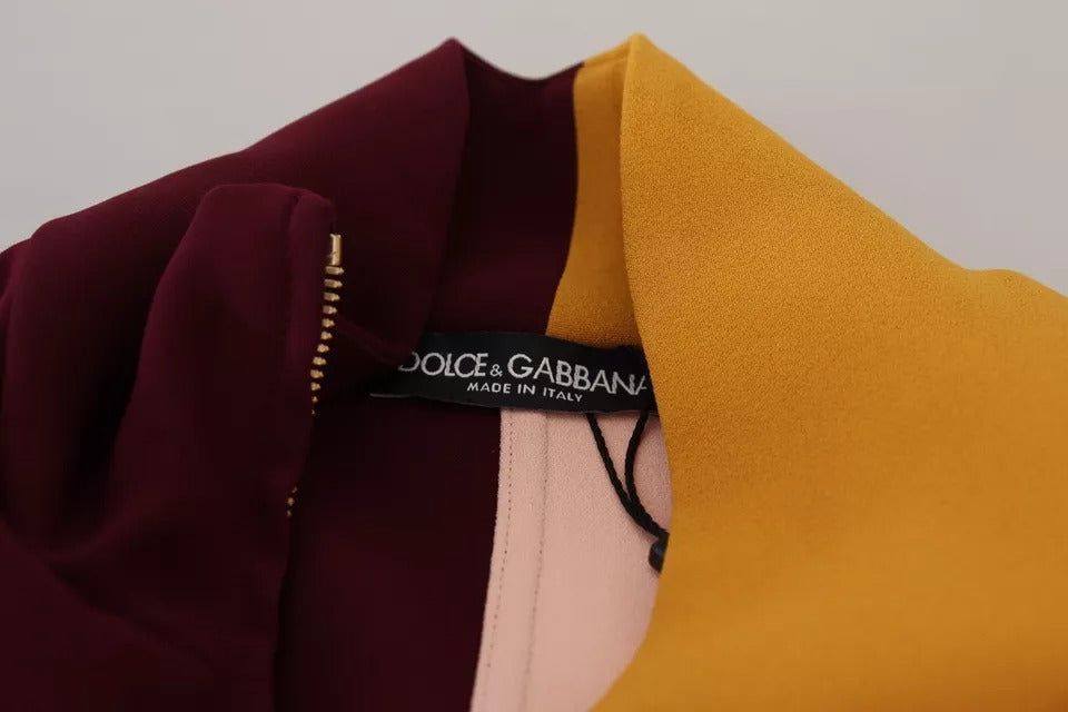 Dolce &amp; Gabbana monivärinen kukkaviskoosi vetoketjullinen villapaita