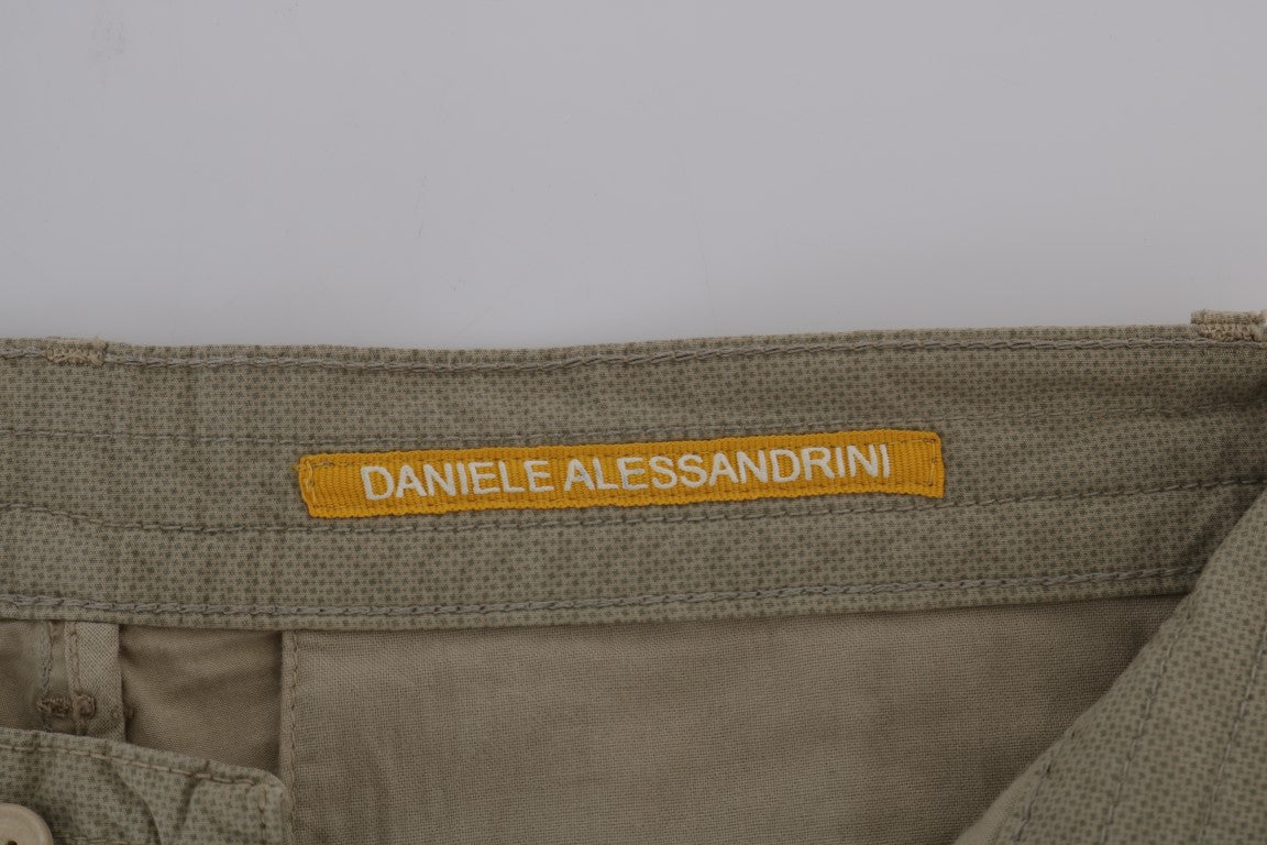 Daniele Alessandrini Beige Slim Fit Chinos für anspruchsvollen Stil