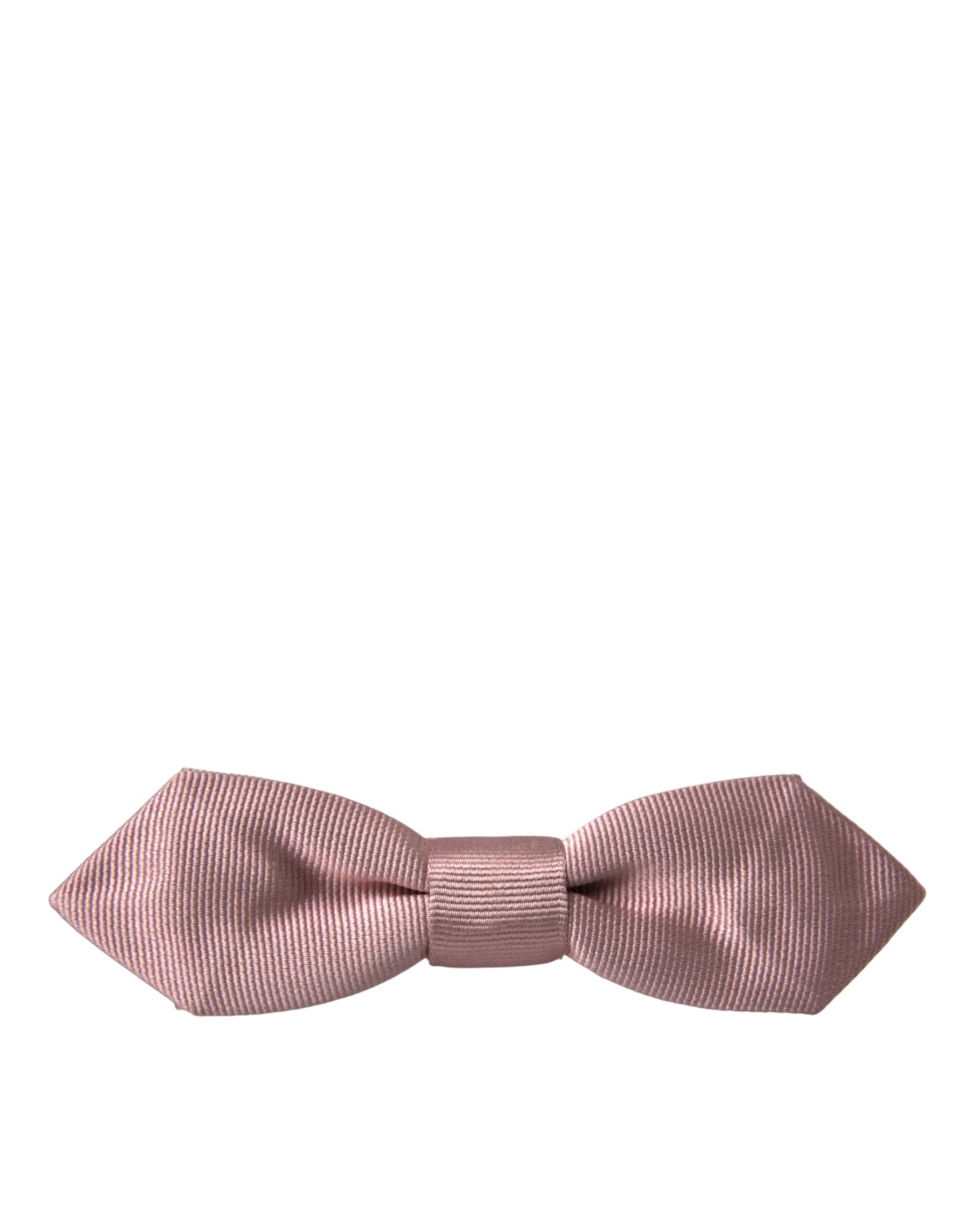 Dolce &amp; Gabbana Pink Silk Adjustable Neck Men Bow Tie