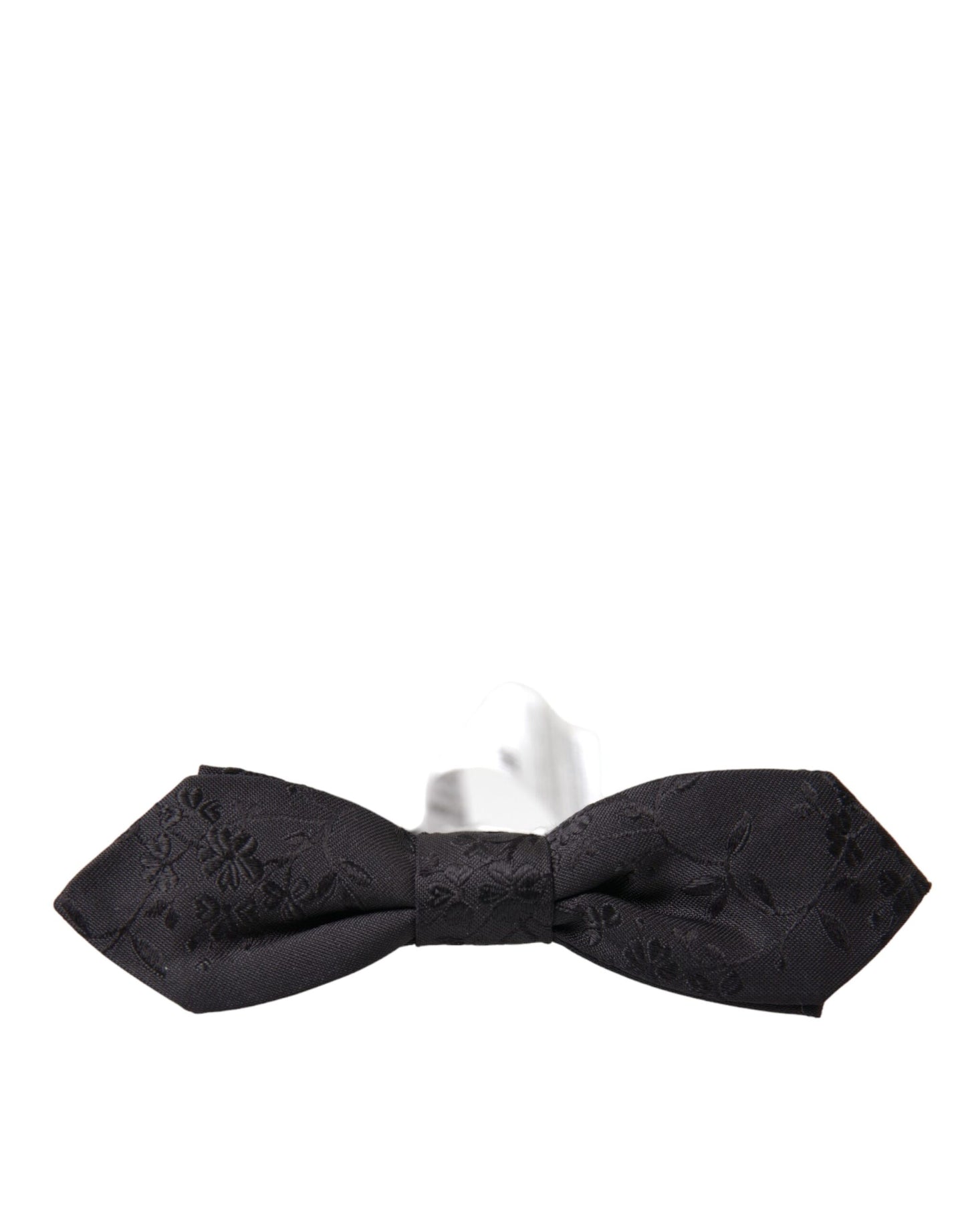 Dolce &amp; Gabbana Black Silk Adjustable Neck Men Bow Tie