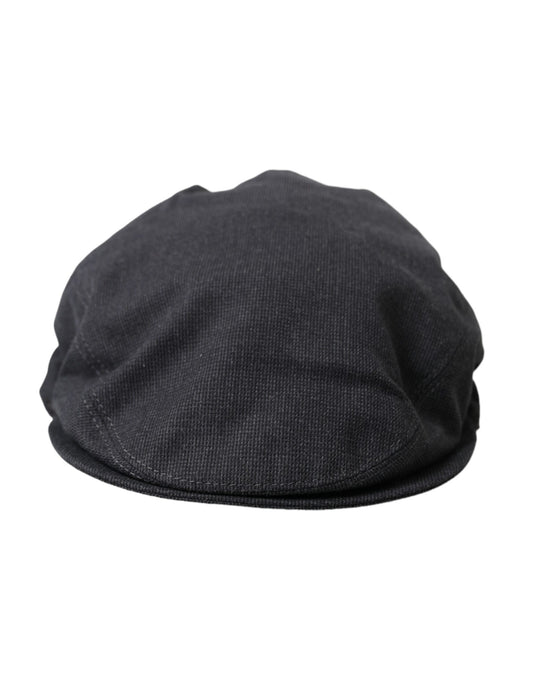 Dolce &amp; Gabbana Harmaa puuvillakangas Newsboy Hat Miesten