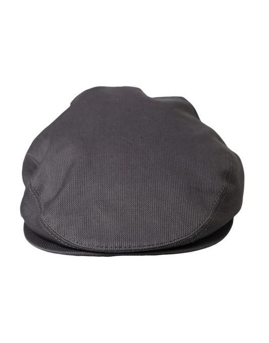 Dolce &amp; Gabbana Harmaa puuvillakangas Newsboy Hat Miesten