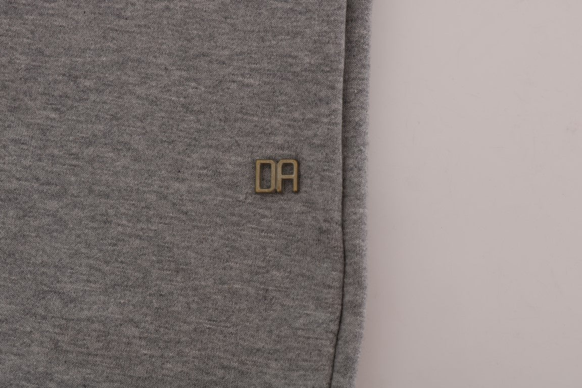 Daniele Alessandrini Refined hooded sweater in grey cotton