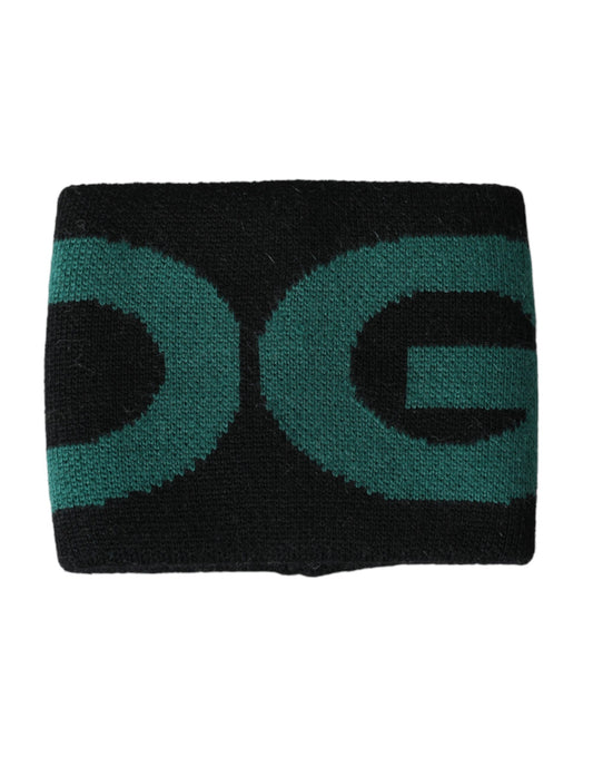 Dolce & Gabbana Schwarz Grün Wolle Logo #DGMILLENNIALS Armband