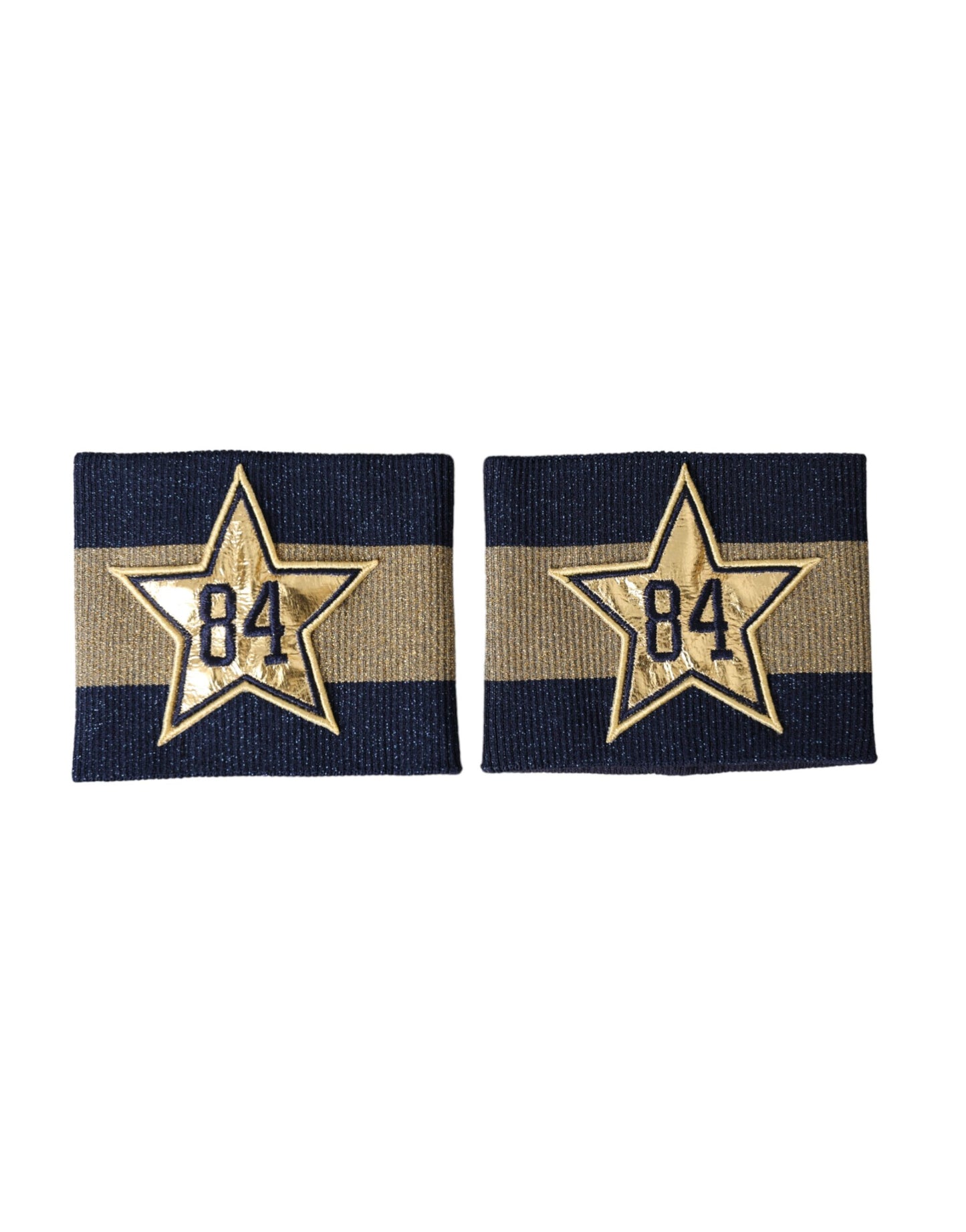 Dolce & Gabbana Schwarz-Gold-Logo Star 84 Viskose-Armband