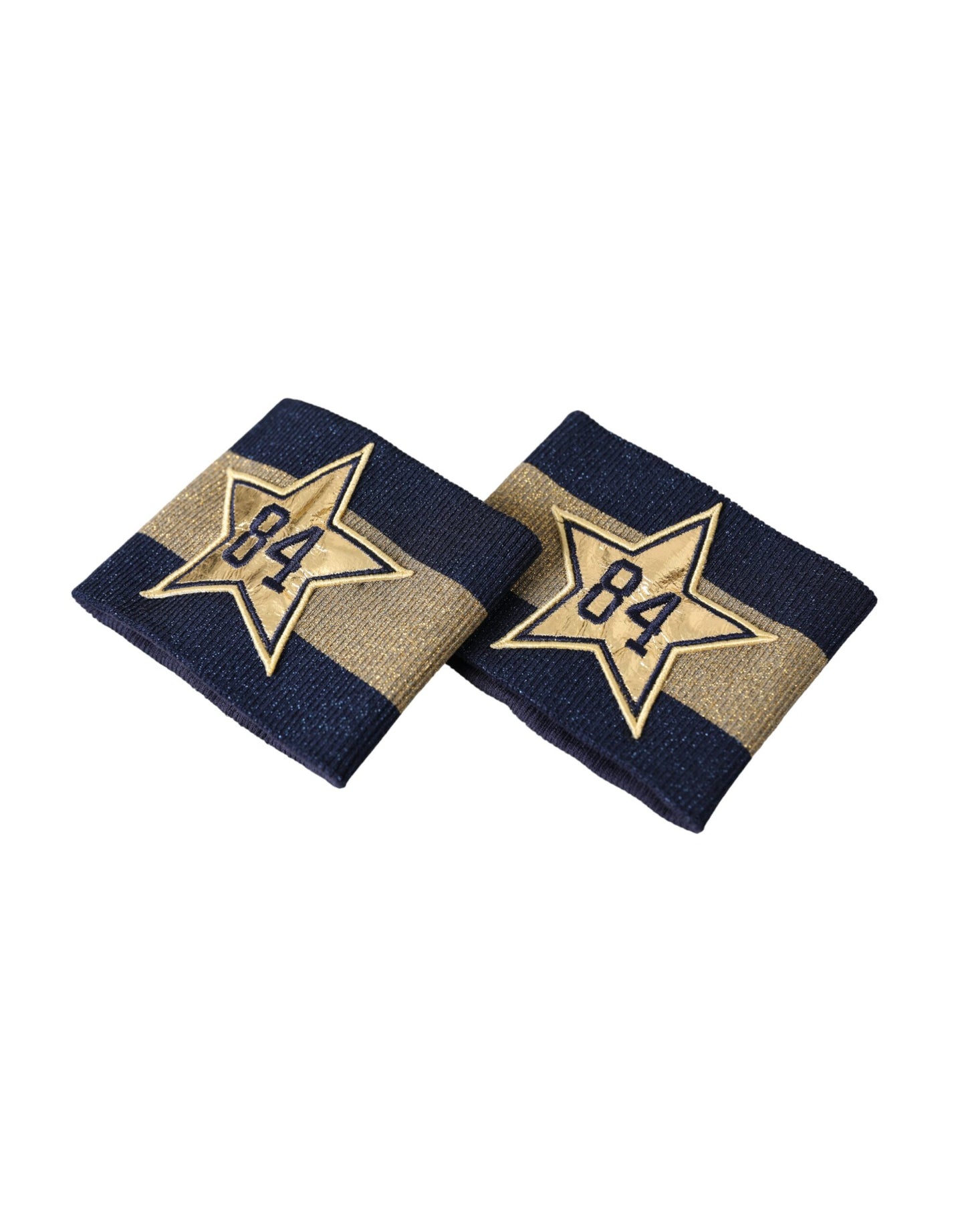 Dolce & Gabbana Schwarz-Gold-Logo Star 84 Viskose-Armband